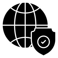 Premium download icon of global security 