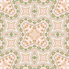 Mexican repeating pattern graphic design. Modern geometric texture. Fabric print in ethnic style.