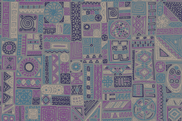 Traditional african vector seamless pattern design