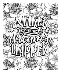 motivational quotes coloring pages design .inspirational words coloring book pages design.