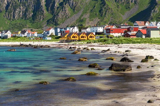 adventure, andenes, andoya, arctic circle, attraction, bay, beach, beautiful, bleik, bleiksoya, bleikstranda, blue, cliff, coast, cold water, dune, exotic beach, idyllic, island, landscape, lofoten, m
