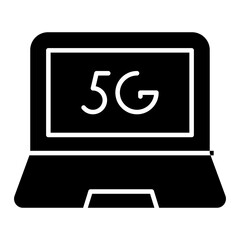 Trendy design icon of 5g network 