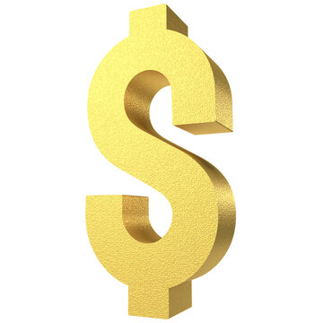 The gold  dollar  symbol png image