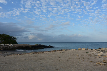 Inllet Along the Coastline of Arubas Beaches