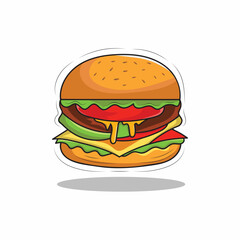 Burger vector illustration graphic