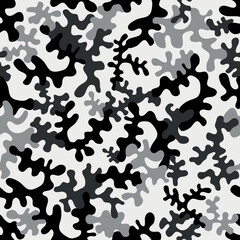 Seamless camouflage pattern - vector illustration