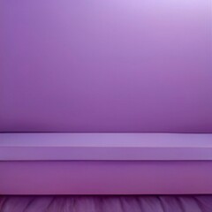 Fototapeta premium Purple matte podiums for mockup products presentation 