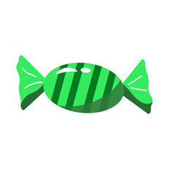 Sweet candy for halloween celebration. Vector illustration isolated on white background. For icons and logos, designs, prints, kids party decor.