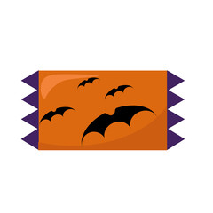 Obraz premium Sweet candy for halloween celebration. Vector illustration isolated on white background. For icons and logos, designs, prints, kids party decor.