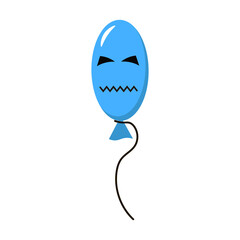 Balloons for halloween celebration. Vector illustration isolated on white background. For icons and logos, designs, prints.