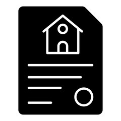 An icon design of property paper 