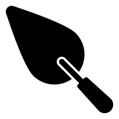 Vector design of trowel, solid icon 
