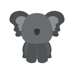 Cute Little Koala Sitting Wild Animal in Animated Cartoon Vector Illustration