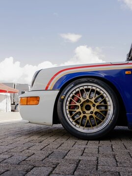Classic car at the GP Assen TT racetrack  Circuit