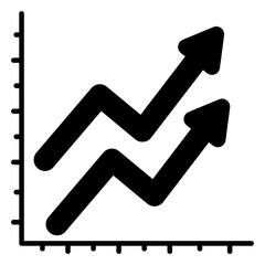 Premium download icon of growth chart 