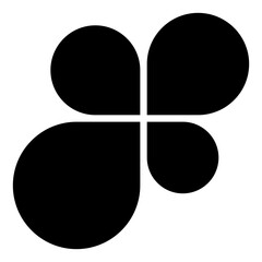 Solid design icon of data chart