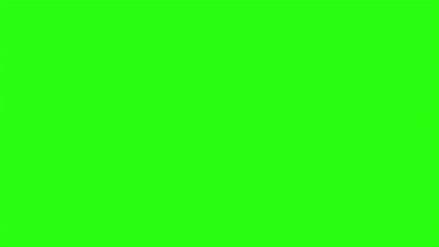 Free text animation with comic style on green screen background