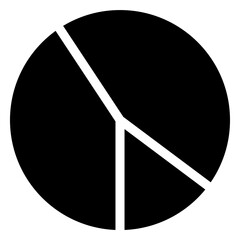 Modern design icon of pie chart 