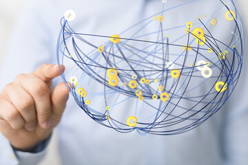 conference Digital Network and data concept 3d