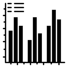 An icon design of histogram 
