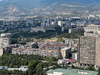 Fototapeta premium aerial view of the city