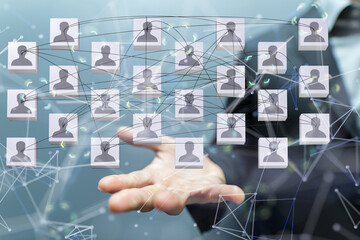 internet net and data digital concept teamwork.