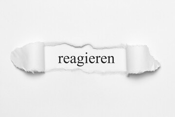 reagieren