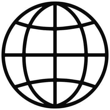Globe icon PNG image.