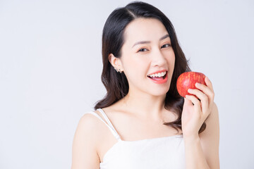 Beauty image of young Asian woman with perfect skin