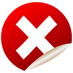 Fototapeta premium Cross icon PNG image.