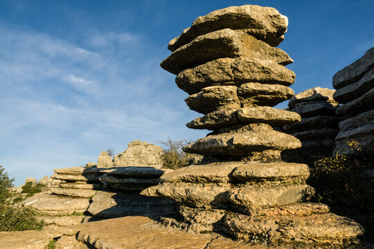 El Tornillo del Torca, monumento natural, Paraje Natural Torcal de Antequera, t&eacute;rminos municipales de Antequera y Villanueva de la Concepci&oacute;n,  provincia de M&aacute;laga, Andalucia, Spain