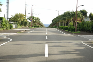 Fototapeta na wymiar Hachijo Round Road in Hachijo-jima, Tokyo, Japan - 日本 東京 八丈一周道路