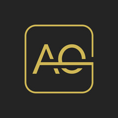 Initial AO or OA and A or O Letter. Initial Logo AO Design Template Vector Illustration.