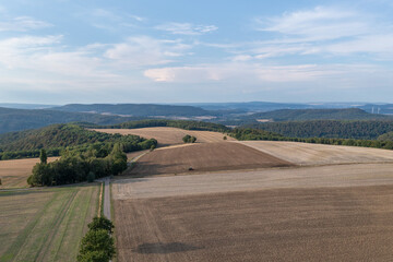Fototapeta na wymiar view of drone of landscape in Germany