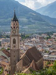 Fototapeta premium landscape of city Meran in South Tyrol, Italy