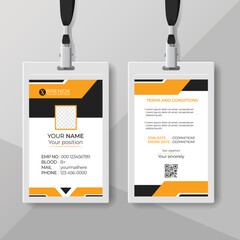 Modern and creative corporate company employee id card template,business id card template design