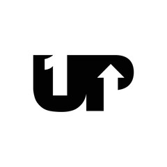 1up creative logo design vector