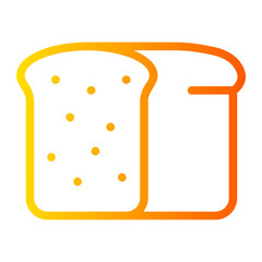 bread gradient icon