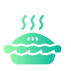 apple pie gradient icon