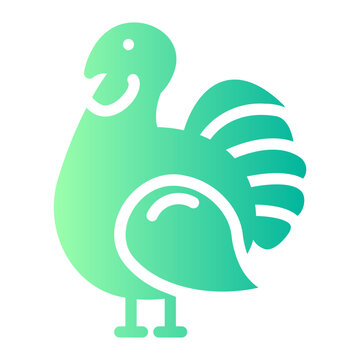 turkey gradient icon