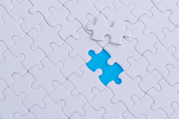 Fototapeta premium The last piece of jigsaw puzzle