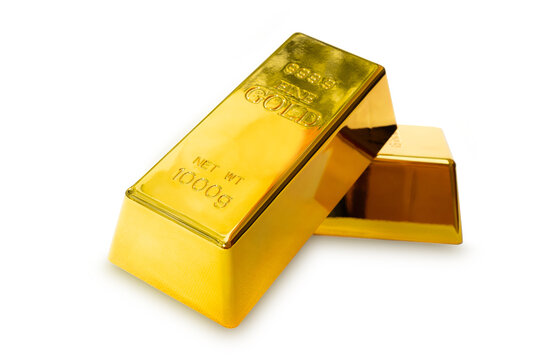 Closeup shiny a gold bar 1 kg

