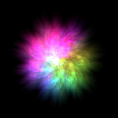 abstract light brush with various colors