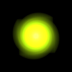 an abstract yellow green light