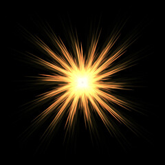 an orange yellow explosion ray picture