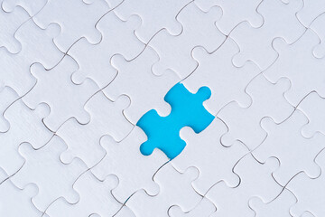 Fototapeta premium The missing piece of the jigsaw puzzle