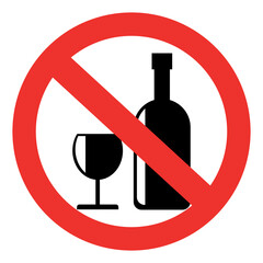 no alcohol sign