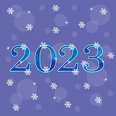 Fototapeta na wymiar new year numbers 2023