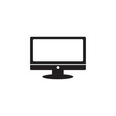 Computer Monitor Icon Vector Illustration