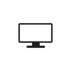 Computer Monitor Icon Vector Illustration